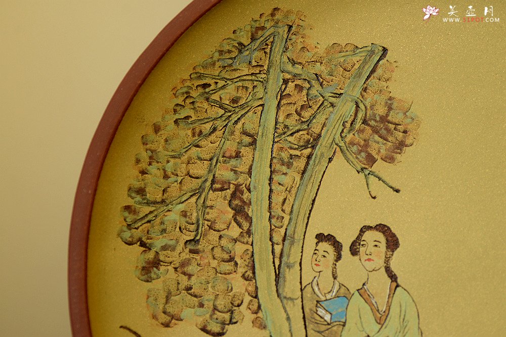 紫砂壶图片：朱牧清作品 挂盘 装饰新意 韵味十足 - 美壶网