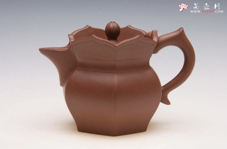紫砂壶图片：全手工贵宾僧帽 - 美壶网