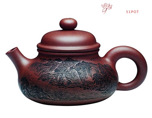 紫砂壶图片：三峡风光 - 美壶网