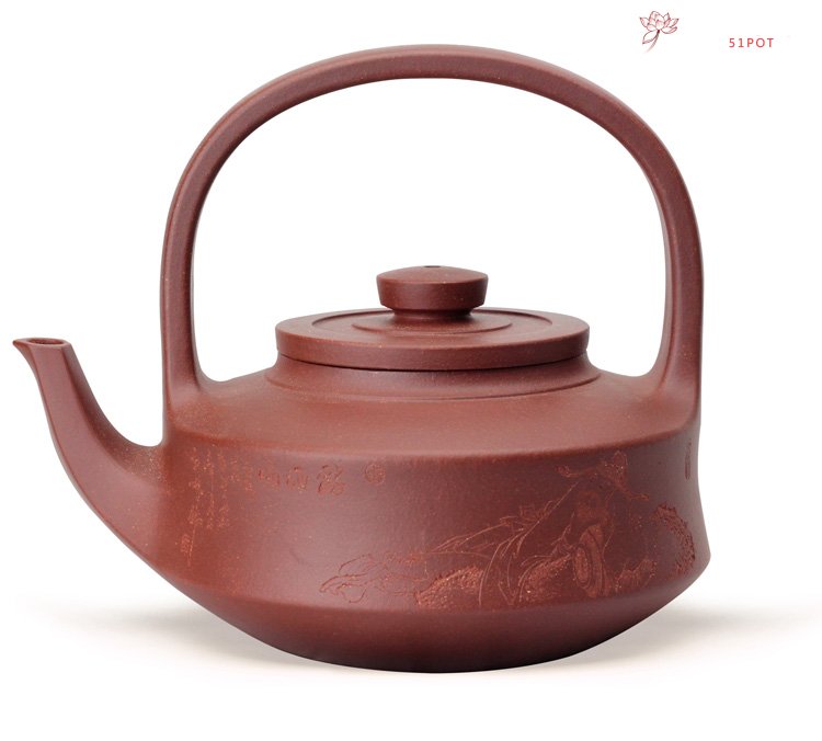 紫砂壶图片：提壁壶 顾景舟经典壶型 - 美壶网