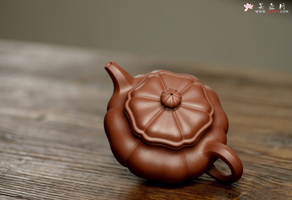 紫砂壶图片：精美之作 美若葵花 张力十足 葵仿古 - 美壶网