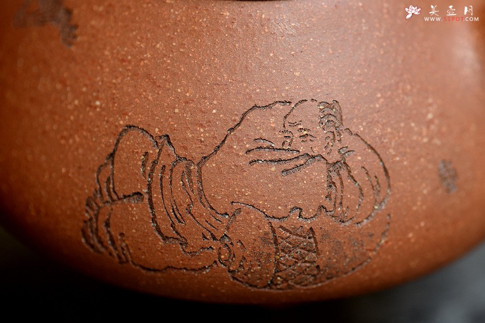 紫砂壶图片：陈进原创力作 全手东石韵瓢 刚柔并济 张听刚装饰  - 美壶网