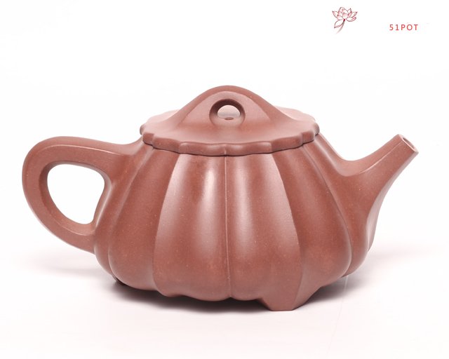 紫砂壶图片：筋纹石瓢 - 美壶网