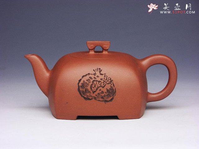 紫砂壶图片：原创四方知音壶 - 美壶网
