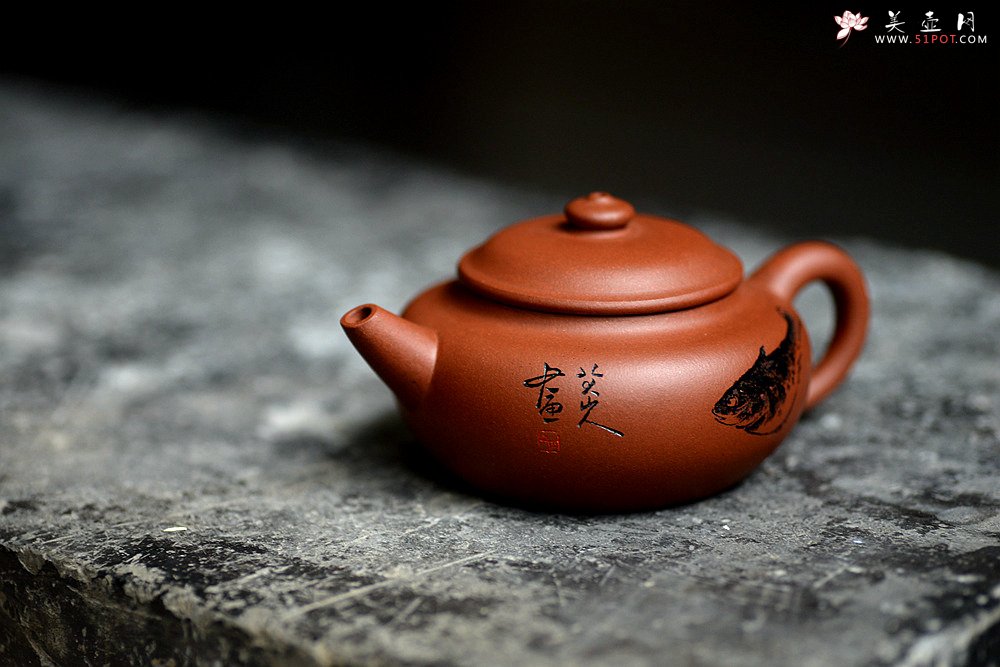 紫砂壶图片：施梦佳新作 实用性强 全手涌泉 茶人最爱 - 美壶网