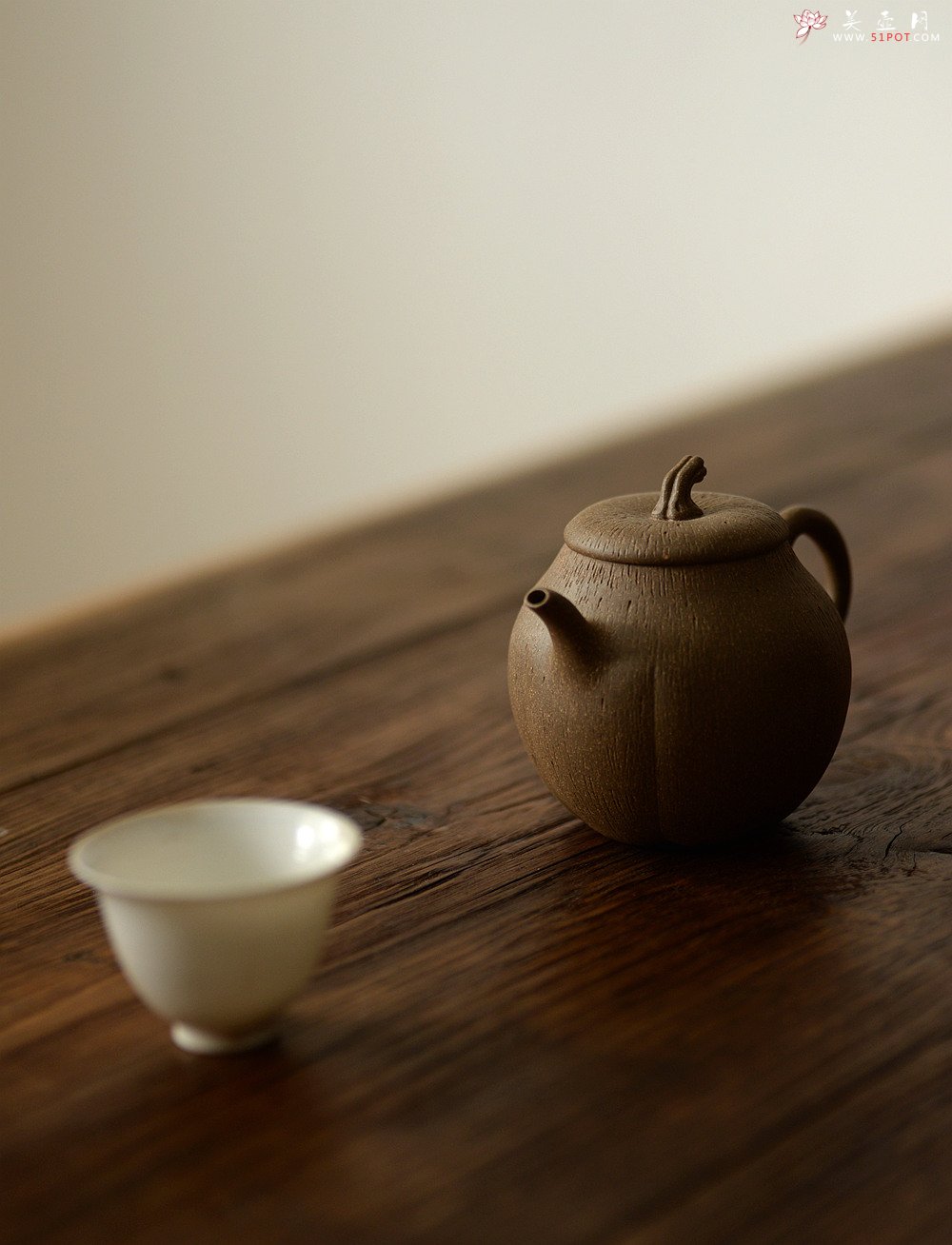 紫砂壶图片：潘小东全手新作 学院风 亭亭玉立 文气可人 玉瓜 - 美壶网