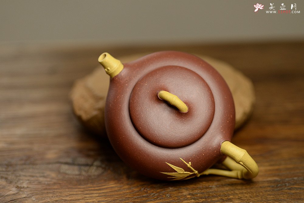 紫砂壶图片：单志萍实用花器  优雅之作  竹趣 - 美壶网