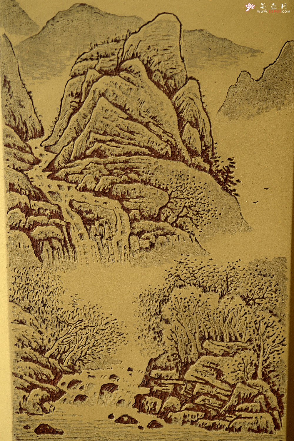 紫砂壶图片：张听钢新意装饰 现代画风  四方笔筒 别有风韵~ 暂不接受定做 - 美壶网