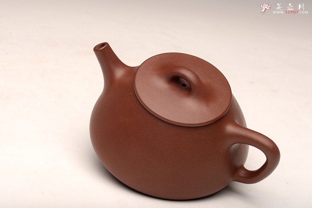 紫砂壶图片：乙未夏日作品 徐正涛全手传统经典 平盖小石瓢~ - 美壶网