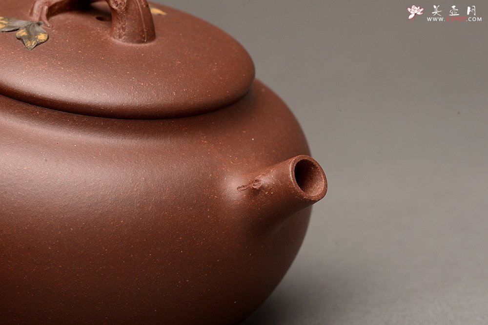 紫砂壶图片：饱满圆润 简意花货 全手脱颖 万阗阗夫人作品 - 美壶网