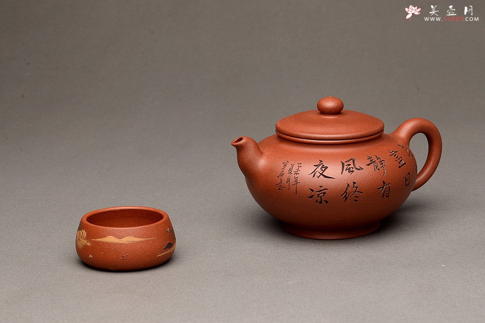 紫砂壶图片：端庄典雅 顾小英新作  全手紫韵 - 美壶网