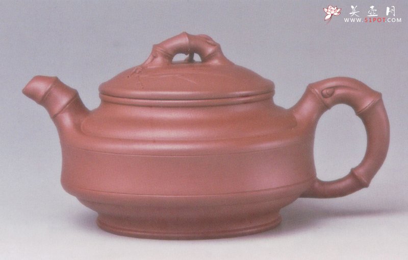 紫砂壶图片：双线竹鼓 - 美壶网