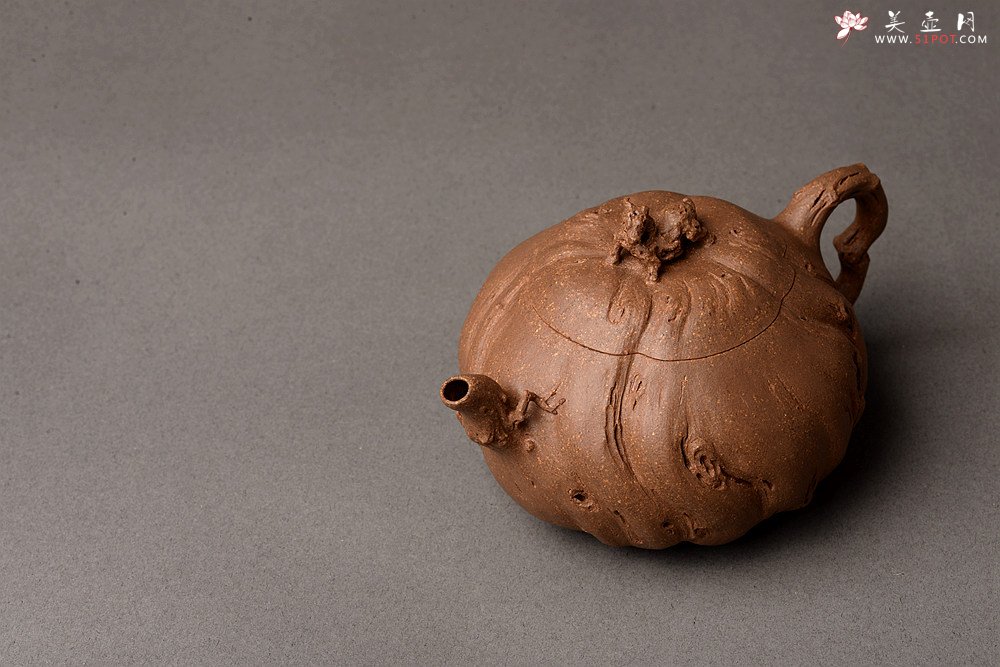 紫砂壶图片：林月长乙未冬全手原创精品 肌理丰富 紫砂新风 学院派  麒麟山音 - 美壶网