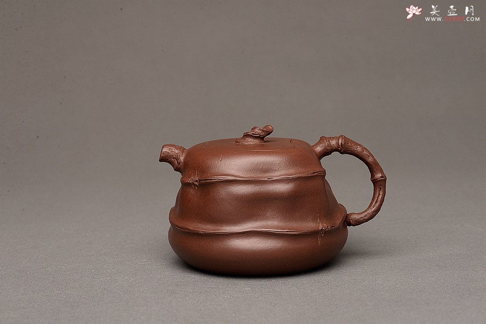紫砂壶图片：花货新风尚 道法自然 妙趣横生 潘丹初乙未年全手之作 溪竹 - 美壶网
