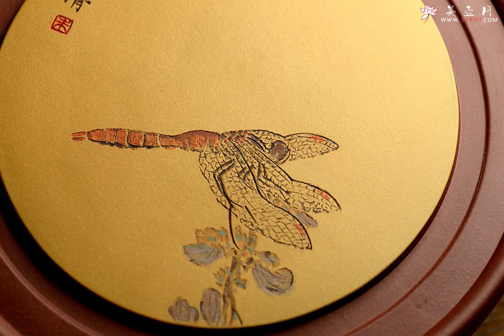 紫砂壶图片：非常好玩~~紫砂干泡台  朱牧清精心装饰 别有风韵！！ - 美壶网