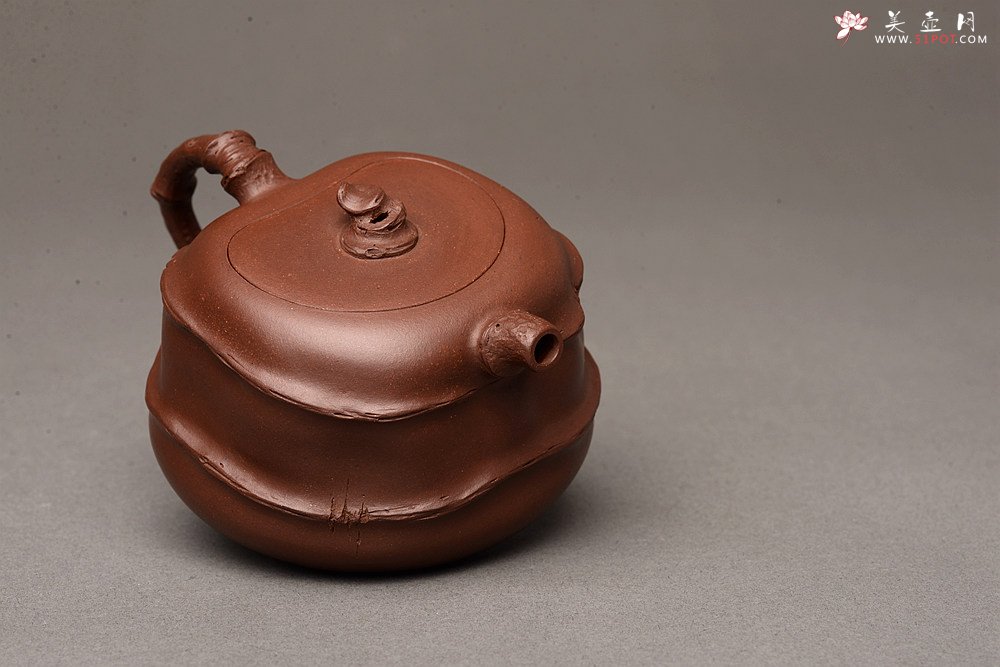 紫砂壶图片：花货新风尚 道法自然 妙趣横生 潘丹初乙未年全手之作 溪竹 - 美壶网