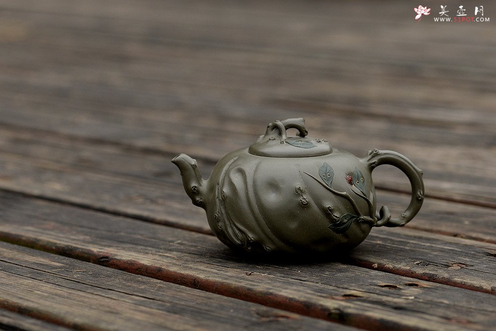 紫砂壶图片：灵秀俊美 自然清趣 玉露二 典雅大气 原创作品孙伟强张新亚合作 - 美壶网