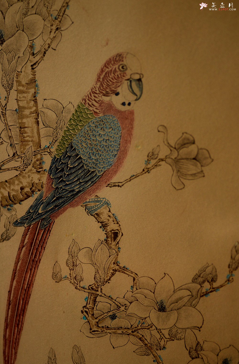 紫砂壶图片：谭华斌精心装饰 壁画 韵味十足 送礼自珍佳作 - 美壶网