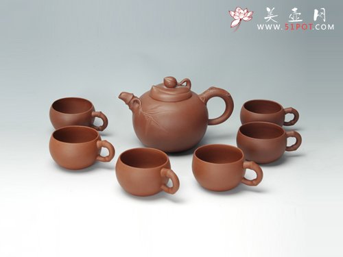 紫砂壶图片：祝寿套具 - 美壶网