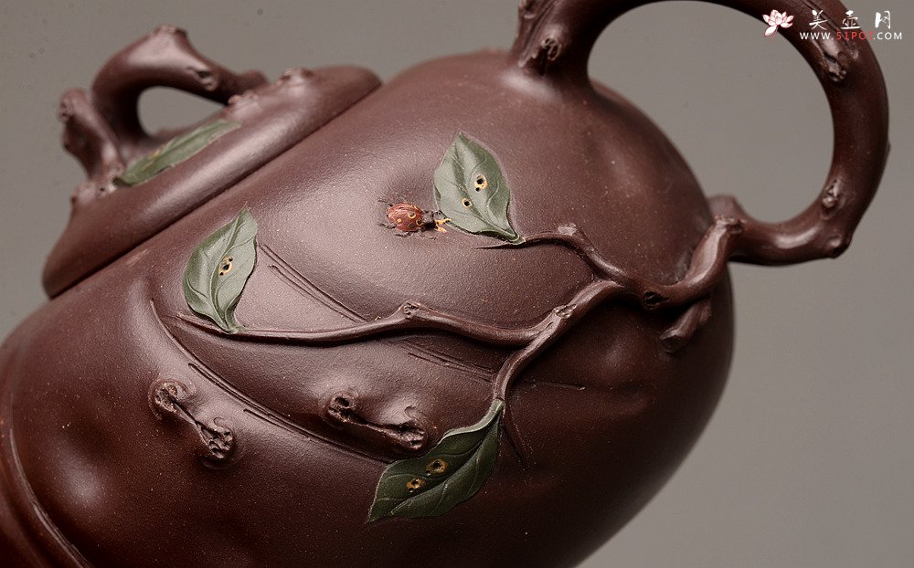 紫砂壶图片：灵秀俊美 自然清趣 玉露 典雅大气 原创作品孙伟强张新亚合作 - 美壶网