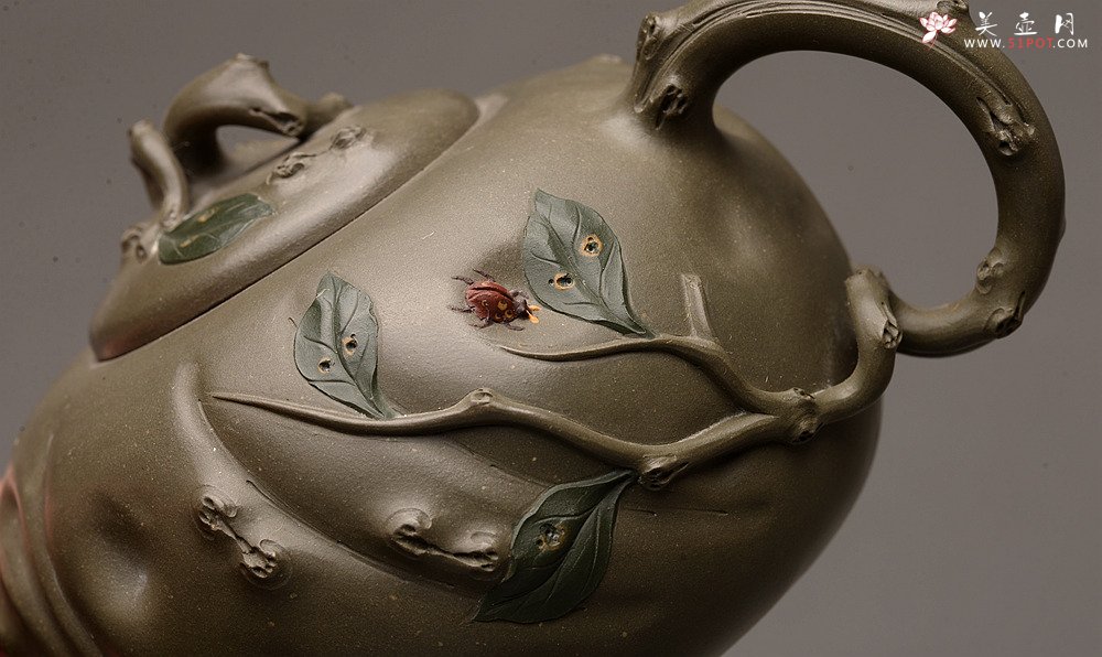 紫砂壶图片：灵秀俊美 自然清趣 玉露二 典雅大气 原创作品孙伟强张新亚合作 - 美壶网