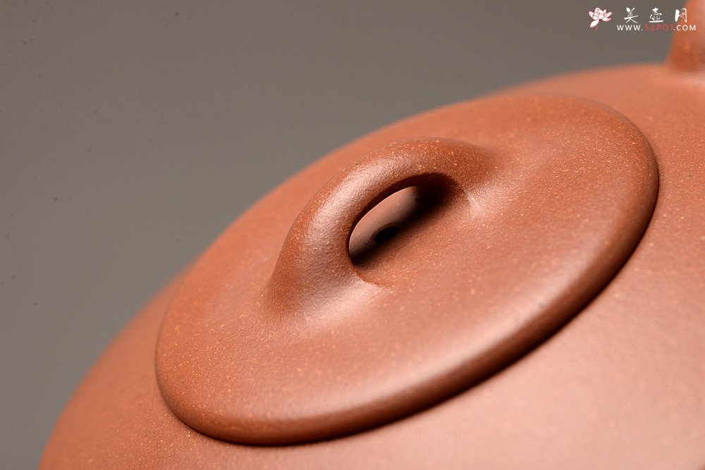 紫砂壶图片：万阗阗作品 国师和石精心装饰瓦当 全手扁石 古味韵长~ - 美壶网