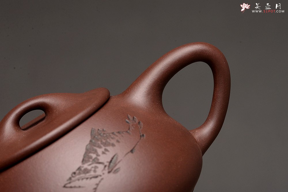 紫砂壶图片：陆轶舟作品 烹云石瓢 相映得趣 文气实用~ - 美壶网