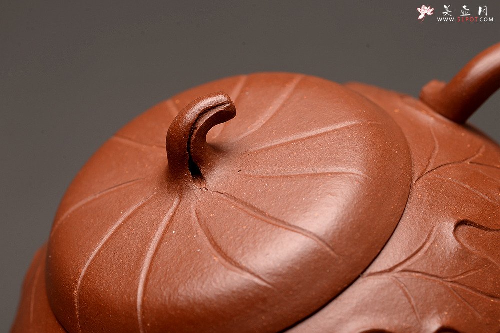 紫砂壶图片：周路健全手新作 贴塑花器 飘逸 雅致 秋硕 - 美壶网