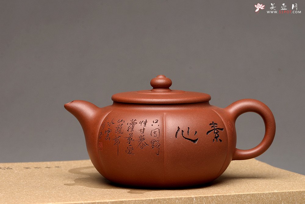 紫砂壶图片：钱伟刚最新作品 饱满 器形端庄 素心 - 美壶网