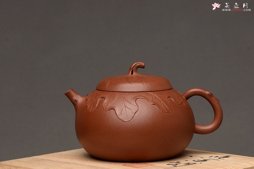 紫砂壶图片：周路健全手新作 贴塑花器 飘逸 雅致 秋硕 - 美壶网