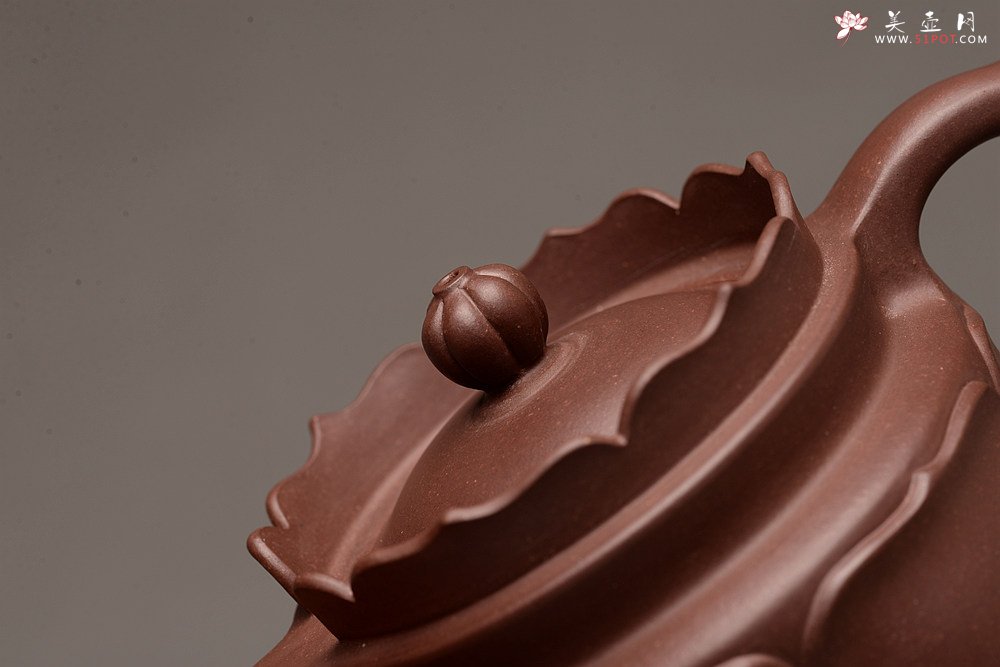 紫砂壶图片：蔡旭伟乙未冬 精美之作 全手莲花僧帽 娴静品茗 书房雅器 - 美壶网