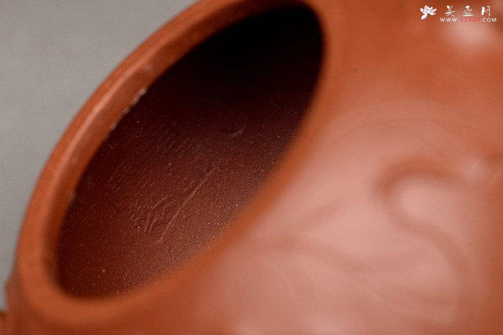 紫砂壶图片：周路健全手新作 贴塑花器 飘逸 雅致 秋硕 - 美壶网