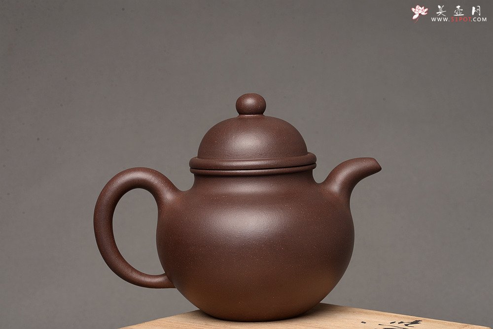 紫砂壶图片：深得其味 全手寿珍掇球 霸气 经典再现 - 美壶网