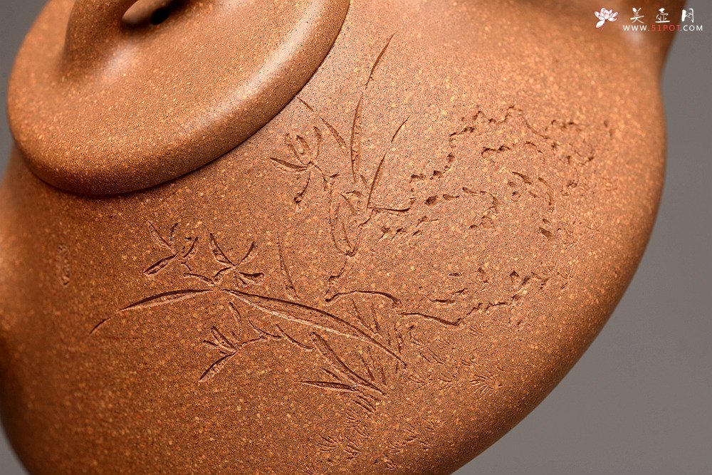 紫砂壶图片：器形周正 文气全手石瓢 骨肉均挺之精品 - 美壶网