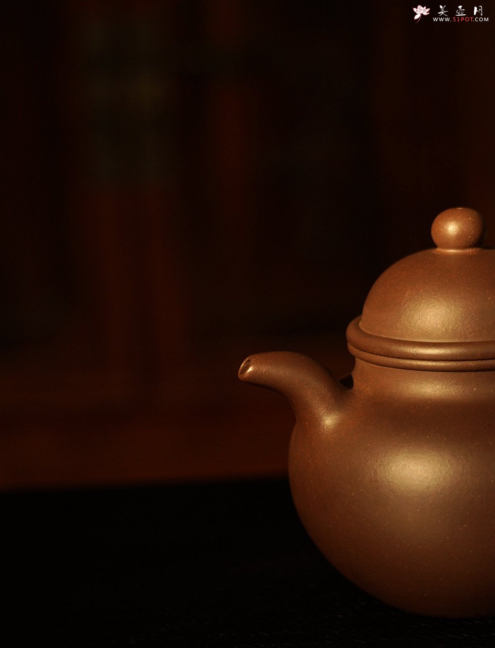 紫砂壶图片：深得其味 全手寿珍掇球 霸气 经典再现 - 美壶网