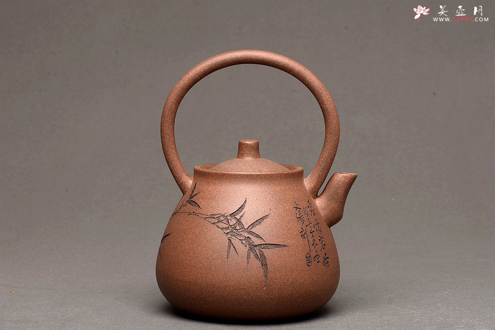 紫砂壶图片：淞庐出品 全手佳作 文气十足~逸提 优质老段泥 - 美壶网