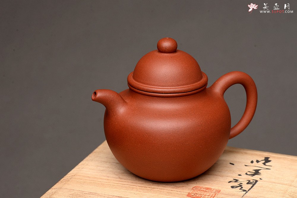 紫砂壶图片：美壶特惠 优质红皮龙 传统经典 寿珍掇球 - 美壶网