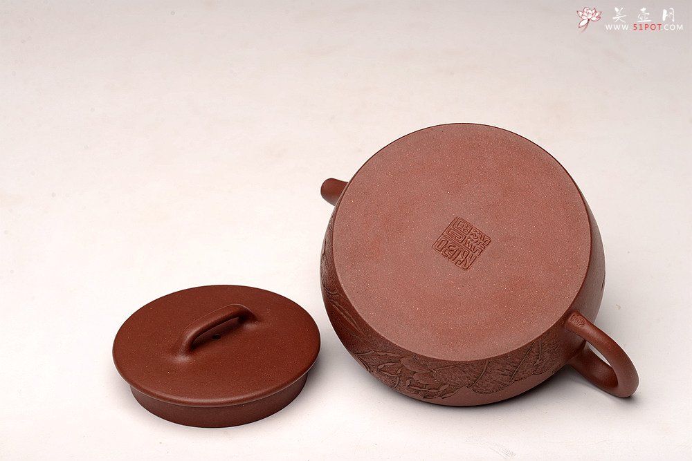 紫砂壶图片：詹黎明乙未秋全手精品 怀古井栏 陆逸舟文心装饰 素雅耐品 大口实用 - 美壶网