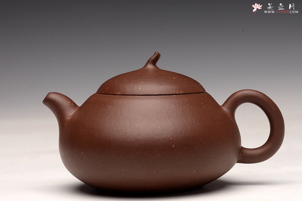 紫砂壶图片：张悦乙未年冬全手作品 调砂老紫泥~全手小瓜 颇具韵律  实用可人 - 美壶网