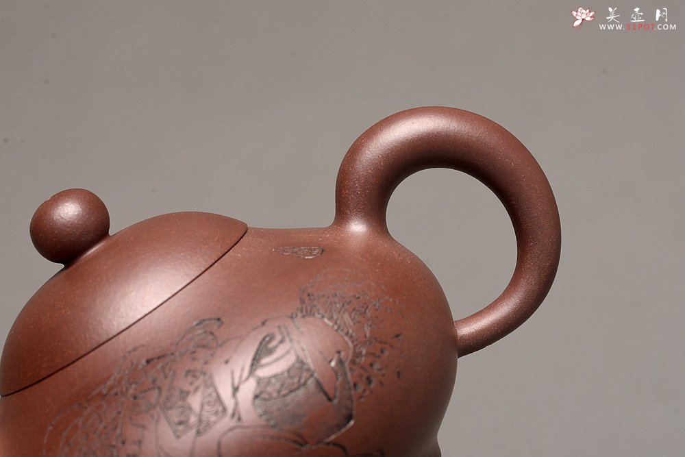 紫砂壶图片：谭华斌近作 道洪风格之珠韵 刀法精炼 美壶特惠 - 美壶网