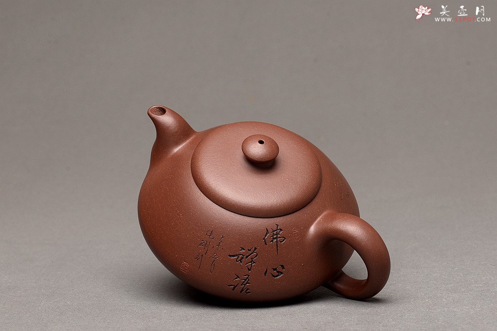 紫砂壶图片：钱伟刚新品 灵巧喜人 实用佳品 禅语 - 美壶网