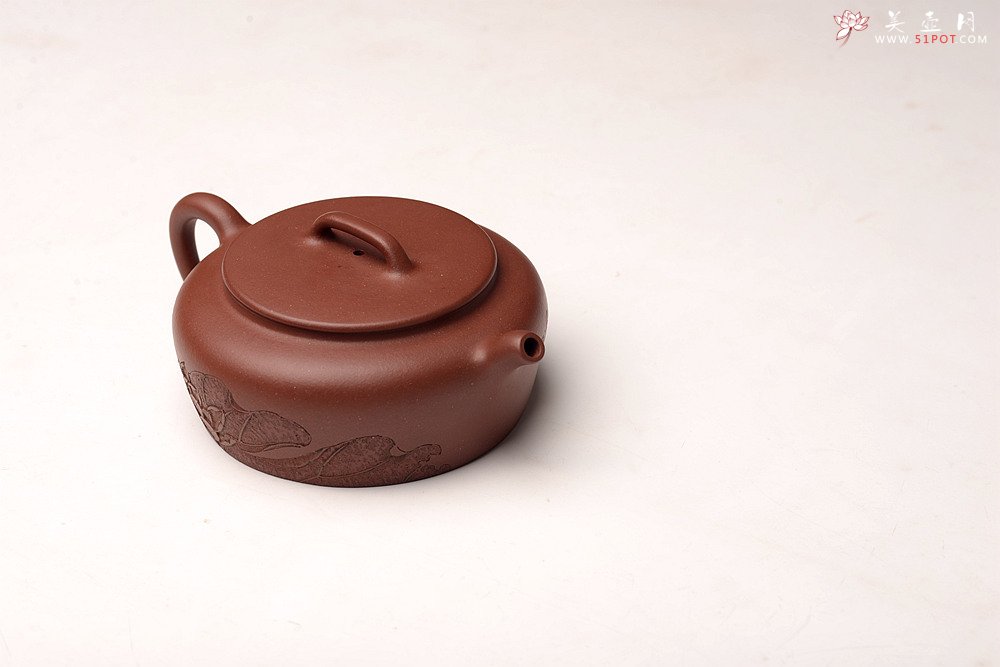 紫砂壶图片：詹黎明乙未秋全手精品 怀古井栏 陆逸舟文心装饰 素雅耐品 大口实用 - 美壶网