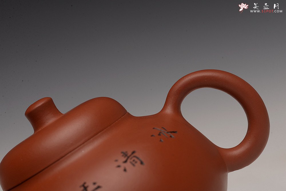 紫砂壶图片：茶盘尤物 原矿纯朱泥 红玉 饱满可人 赏玩皆宜 - 美壶网