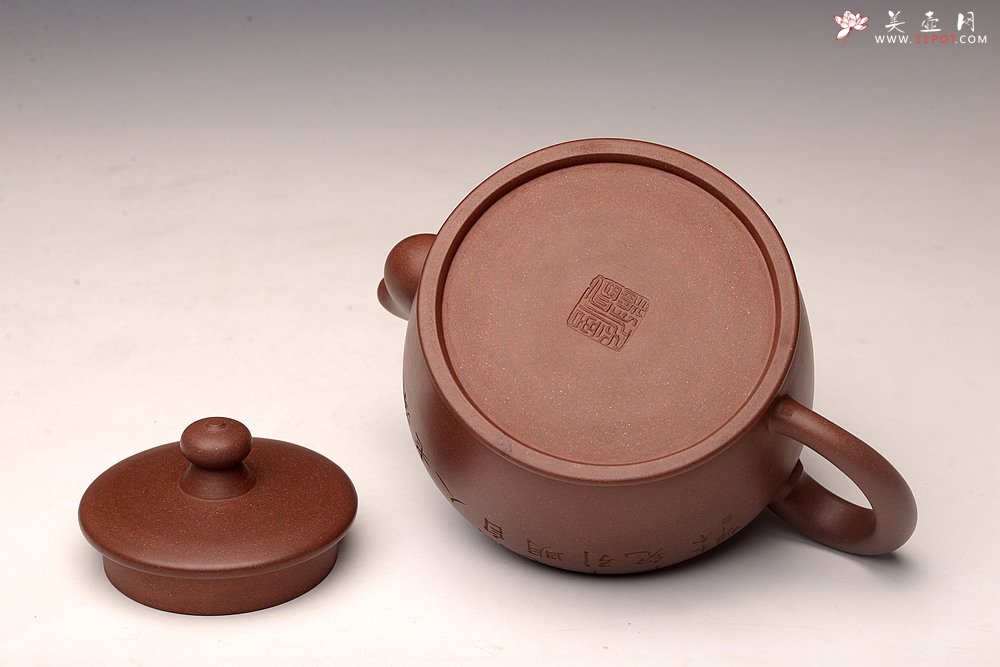 紫砂壶图片： 詹黎明、赵辉强强联合之收藏精品 全手精工 雄厚圆润 大宝相 - 美壶网