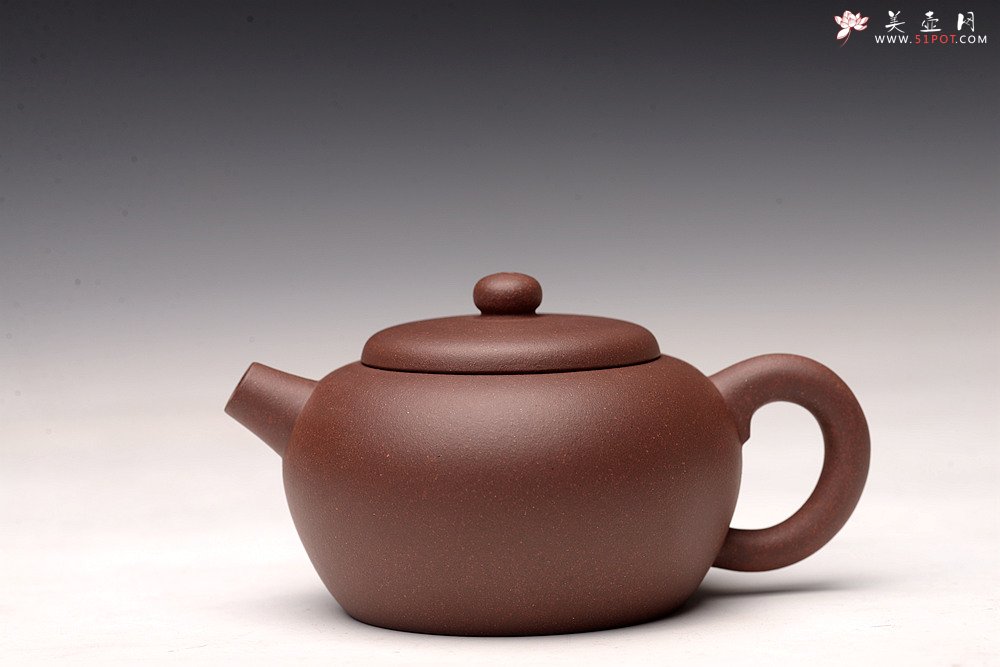 紫砂壶图片：鸿渝山房新品 美壶特惠   拙朴之风 杀茶利器 茶人最爱 矮巨轮 - 美壶网