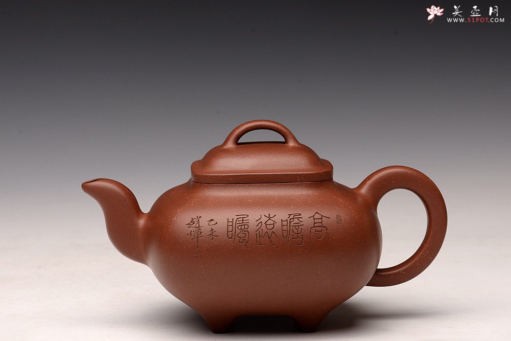 紫砂壶图片：储俊伟乙未年冬精品工力作 雄厚雄劲 高瞻远瞩 全手金砂传炉 赵辉先生文气装饰 - 美壶网