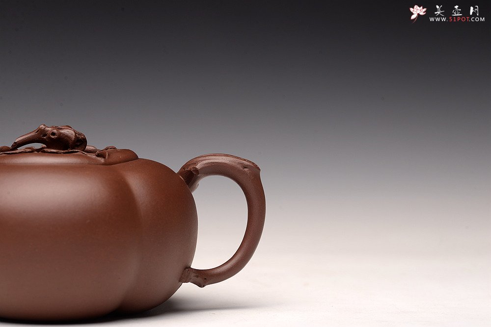 紫砂壶图片：潘丹初丙申春精品 筋囊花货 全手大玉柿 气度饱满 逸品之作 值得珍藏 - 美壶网
