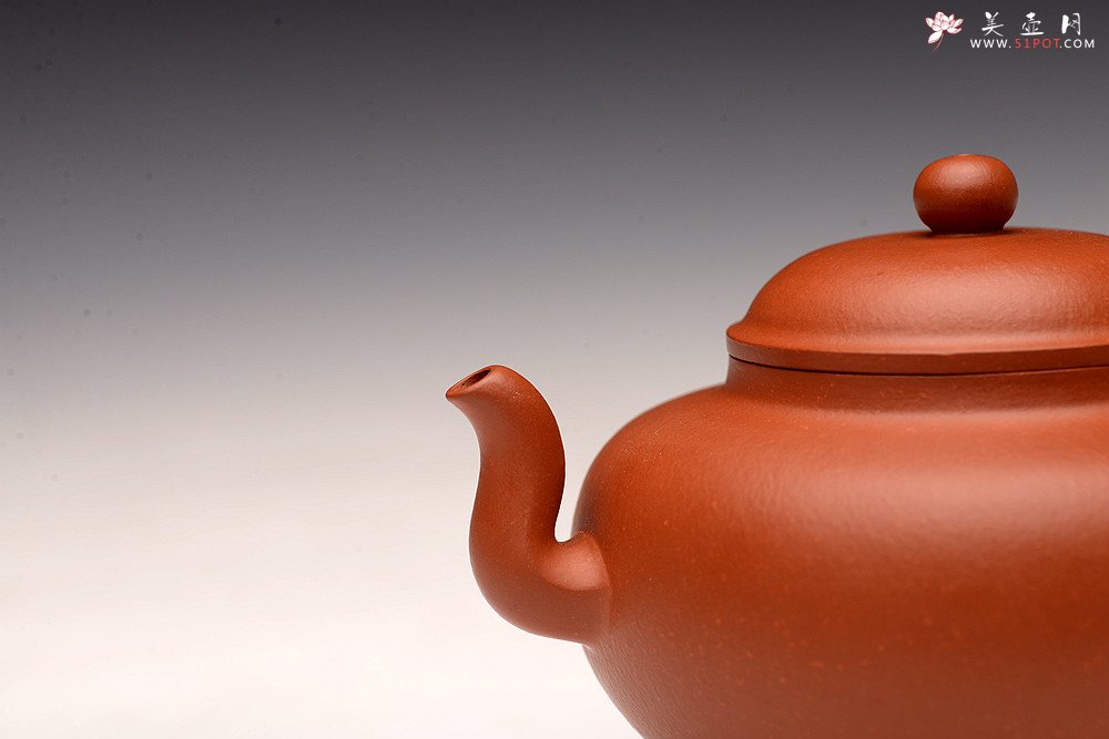 紫砂壶图片：于洪霞丙申春 原创全手作品 朱泥灵龙 秀雅耐品 刹凹仅一只 - 美壶网
