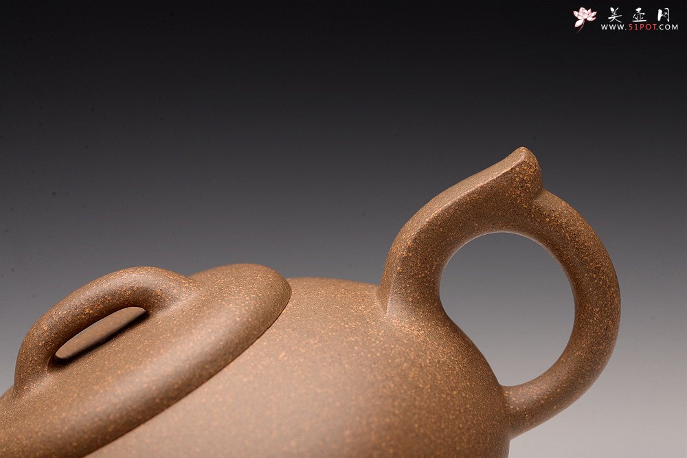 紫砂壶图片：大口扁腹 超级实用 美壶特惠 段泥飞泉 - 美壶网