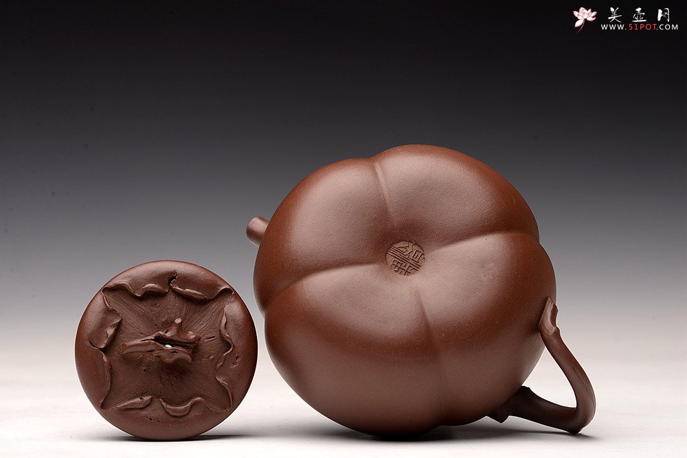 紫砂壶图片：潘丹初丙申春精品 筋囊花货 全手大玉柿 气度饱满 逸品之作 值得珍藏 - 美壶网